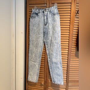 Vintage Jordache 80s 90s Acid Wash Mom Jeans size 7/8 stranger things cotton